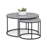 Julian Bowen Staten Concrete Round Nesting Coffee Table