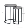 Julian Bowen Staten Round Nesting Side Tables