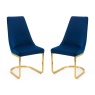 Julian Bowen Vittoria Cantilever Dining Chair - Blue