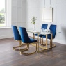 Julian Bowen Vittoria Cantilever Dining Chair - Blue