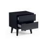 Julian Bowen Alicia 2 Drawer Bedside - Anthracite