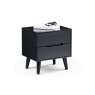 Julian Bowen Alicia 2 Drawer Bedside - Anthracite