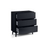 Julian Bowen Alicia 3 Drawer Chest - Anthracite