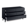 Julian Bowen Alicia 6 Drawer Wide Chest - Anthracite