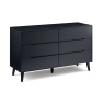 Julian Bowen Alicia 6 Drawer Wide Chest - Anthracite