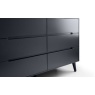 Julian Bowen Alicia 6 Drawer Wide Chest - Anthracite
