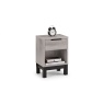 Julian Bowen Bali 1 Drawer Bedside - Grey Oak