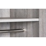 Julian Bowen Bali 2 Door 1 Drawer Wardrobe - Grey Oak