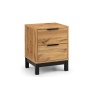 Julian Bowen Bali 2 Drawer Bedside - Light Oak
