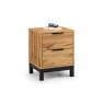 Julian Bowen Bali 2 Drawer Bedside - Light Oak