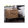 Julian Bowen Bali 2 Drawer Bedside - Light Oak