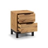 Julian Bowen Bali 2 Drawer Bedside - Light Oak