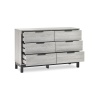 Julian Bowen Bali 6 Drawer Wide Chest - Grey Oak