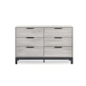 Julian Bowen Bali 6 Drawer Wide Chest - Grey Oak