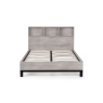 Julian Bowen Bali Bedframe with Bookcase Headboard - Grey Oak