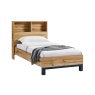 Julian Bowen Bali Bedframe with Bookcase Headboard - Light Oak