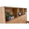Julian Bowen Bali Bedframe with Bookcase Headboard - Light Oak