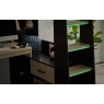 Julian Bowen Blaze Gaming Bunk Bed - Black & Pale Wood