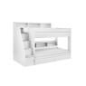 Julian Bowen Camelot Bunk Bed with Staircase - White