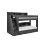 Julian Bowen Camelot Bunk Bed with Staircase - Anthracite