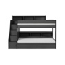 Julian Bowen Camelot Bunk Bed with Staircase - Anthracite
