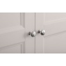 Julian Bowen Clermont 2 Door 1 Drawer Wardrobe - Light Grey