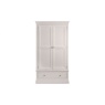 Julian Bowen Clermont 2 Door 1 Drawer Wardrobe - Light Grey