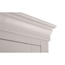 Julian Bowen Clermont 2 Door 1 Drawer Wardrobe - Light Grey