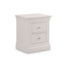 Julian Bowen Clermont 2 Drawer Bedside - Light Grey