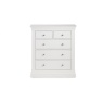 Julian Bowen Clermont 3+2 Drawer Chest - Light Grey