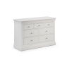 Julian Bowen Clermont 4+3 Drawer Chest - Light Grey