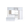 Julian Bowen Horizon Bunk Bed - Pale Wood & White