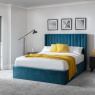 Julian Bowen Julian Bowen Langham Scalloped Headboard Storage Bed - Teal