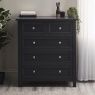 Julian Bowen Maine 3 + 2 Drawer Chest - Anthracite