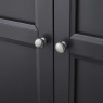 Julian Bowen Maine 3 Door Combination Wardrobe - Anthracite