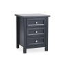 Julian Bowen Maine 3 Drawer Bedside - Anthracite