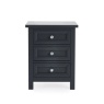 Julian Bowen Maine 3 Drawer Bedside - Anthracite