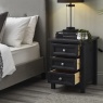 Julian Bowen Maine 3 Drawer Bedside - Anthracite