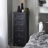 Julian Bowen Maine 5 Drawer Tall Chest - Anthracite
