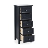 Julian Bowen Maine 5 Drawer Tall Chest - Anthracite