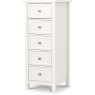 Julian Bowen Maine 5 Drawer Tall Chest - Surf White