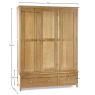 Julian Bowen Mallory 3 Door Wardrobe