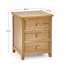 Julian Bowen Mallory 3 Drawer Bedside