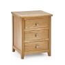 Julian Bowen Mallory 3 Drawer Bedside