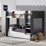 Julian Bowen Mars Bunk & Underbed - Charcoal & White