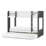 Julian Bowen Mars Bunk & Underbed - Charcoal & White