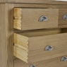 Julian Bowen Memphis 3 + 2 Drawer Chest - Limed Oak