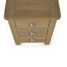 Julian Bowen Memphis 3 Drawer Bedside - Limed Oak