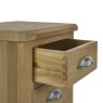 Julian Bowen Memphis 3 Drawer Bedside - Limed Oak