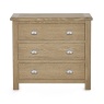 Julian Bowen Memphis 3 Drawer Chest - Limed Oak